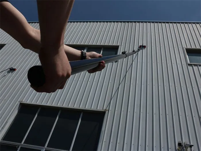 Poteau Télescopique Alimenté En Eau De 3 m līdz 20 m Pour Le Nettoyage Des Vitres